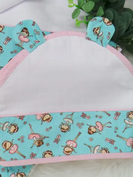 Kit Enxoval Bebê Bailarinas Incluso Nome do Bebê