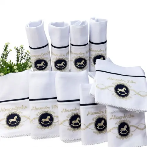 Kit Enxoval Bebê Bordado Cavalinho no Balanço