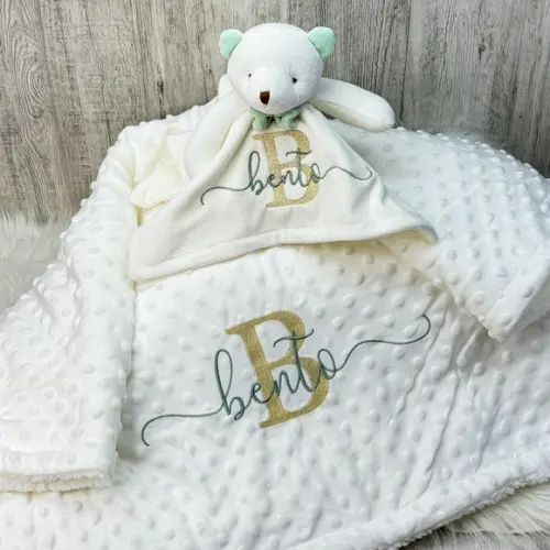 Kit Enxoval Bebe Bordado Nome Sobreposto