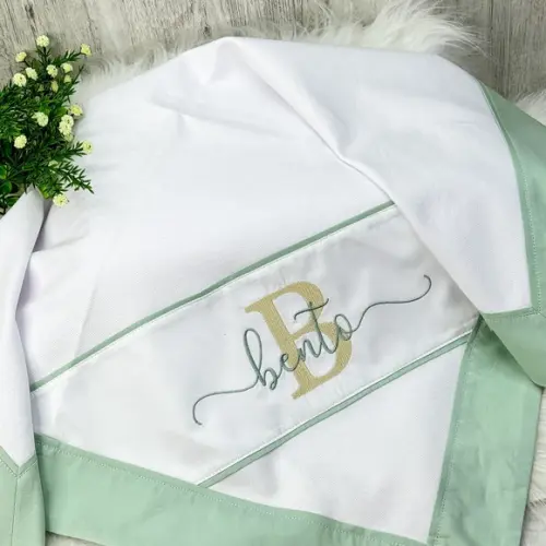 Kit Enxoval Bebe Bordado Nome Sobreposto