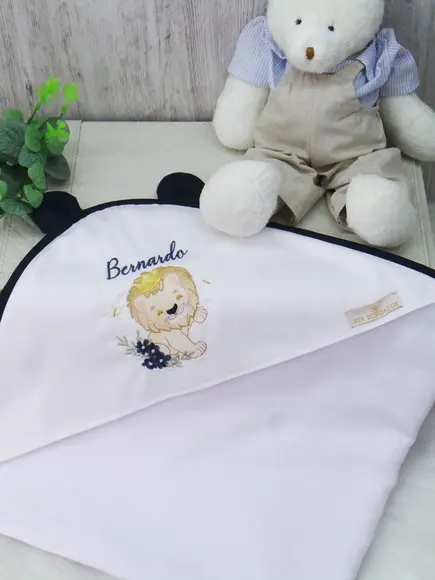 Kit Enxoval Bebe Bordado Rei Leão