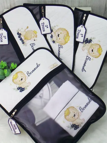Kit Enxoval Bebe Bordado Rei Leão