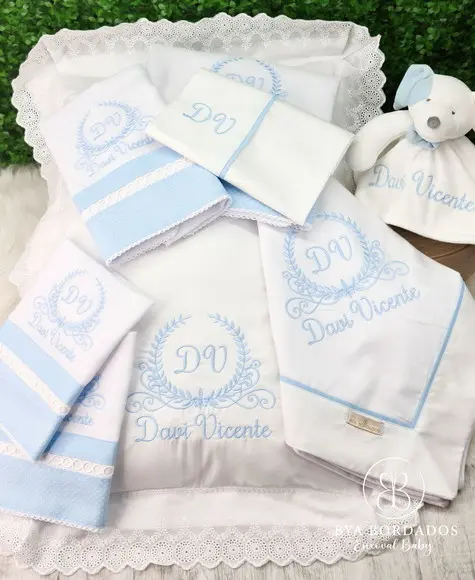 Kit Enxoval Bebê Brasão Personalizado