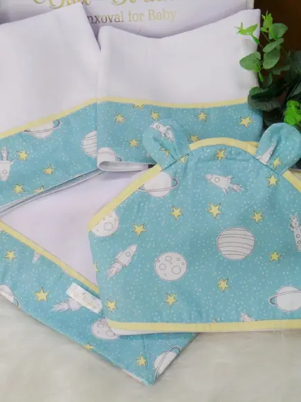 Kit Enxoval Bebê Espaço Incluso Nome do Bebê