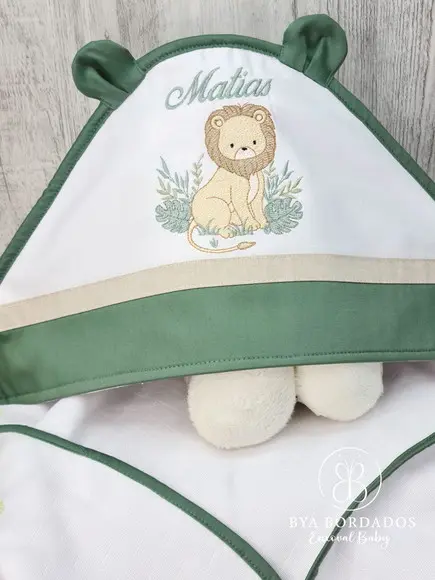 Kit Enxoval Bebê Maternidade Personalizado Safari