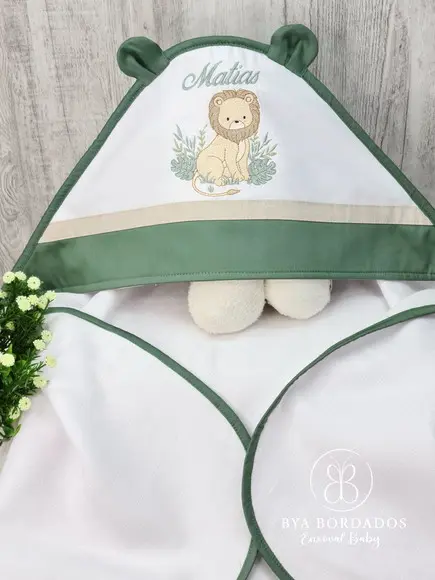 Kit Enxoval Bebê Maternidade Personalizado Safari