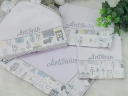 Kit Enxoval Bebê Nórdico Personalizado