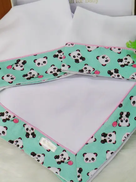 Kit Enxoval Bebê Pandinha Incluso Nome do Bebê
