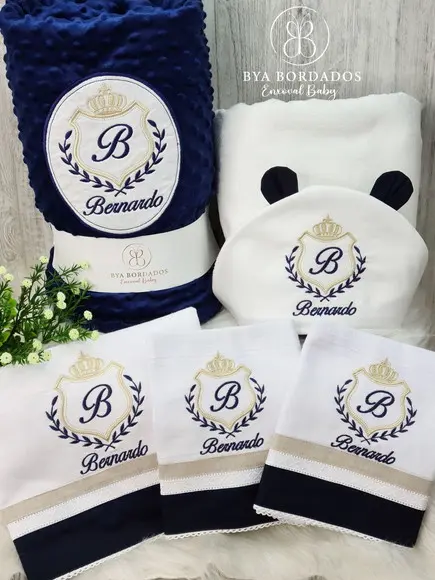Kit Enxoval Bebê Personalizado Brasão