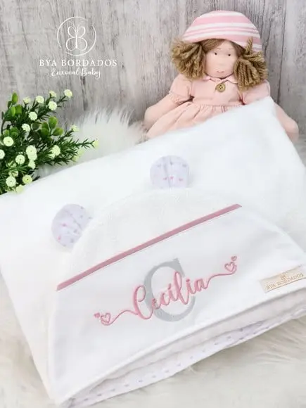 Kit Enxoval Bebê Personalizado Nome Sobreposto