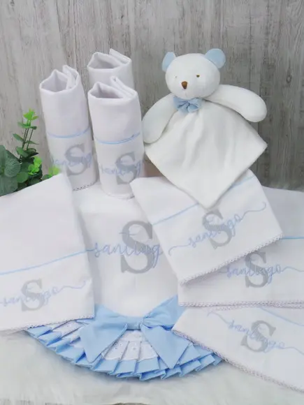 Kit Enxoval Bebê Personalizado Nome Sopreposto