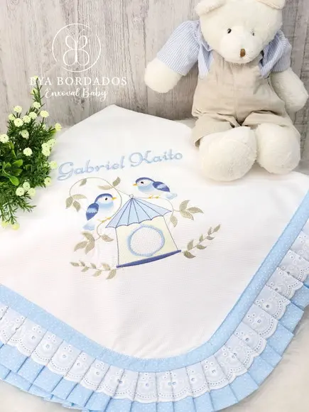Kit Enxoval Bebê Personalizado Passarinho