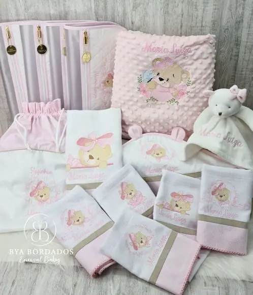 Kit Enxoval Bebê Personalizado Ursinha