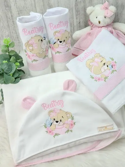 Kit Enxoval Bebê Personalizado Ursinha