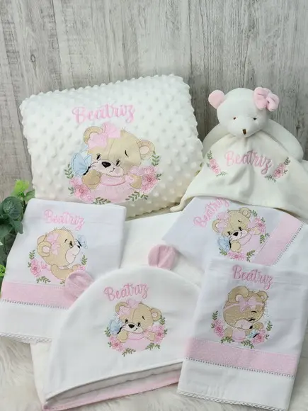 Kit Enxoval Bebê Personalizado Ursinha