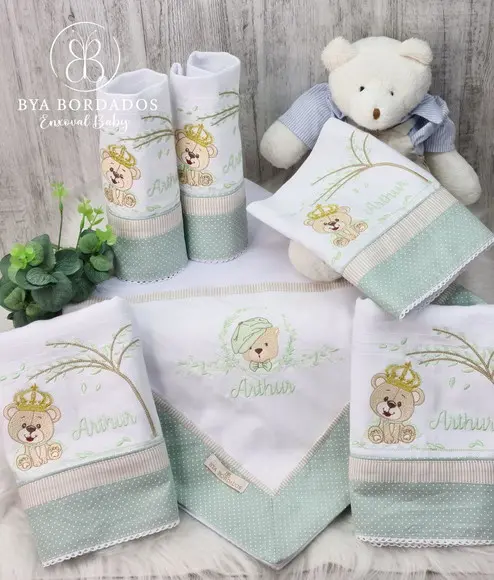 Kit Enxoval Bebê Personalizado Ursinho