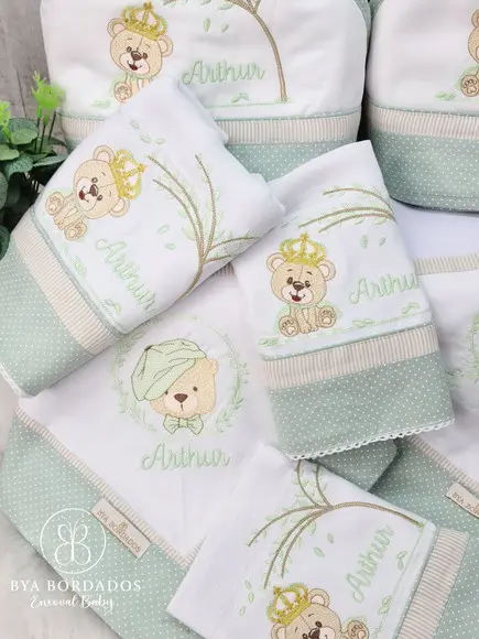 Kit Enxoval Bebê Personalizado Ursinho
