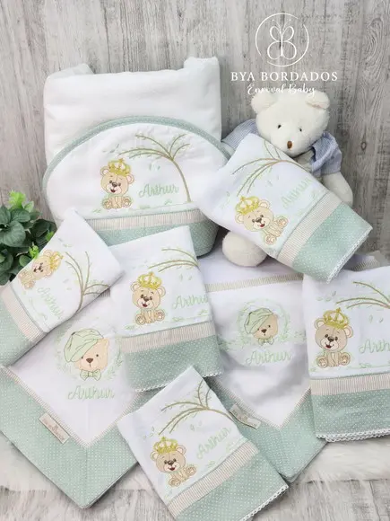 Kit Enxoval Bebê Personalizado Ursinho