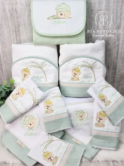Kit Enxoval Bebê Personalizado Ursinho
