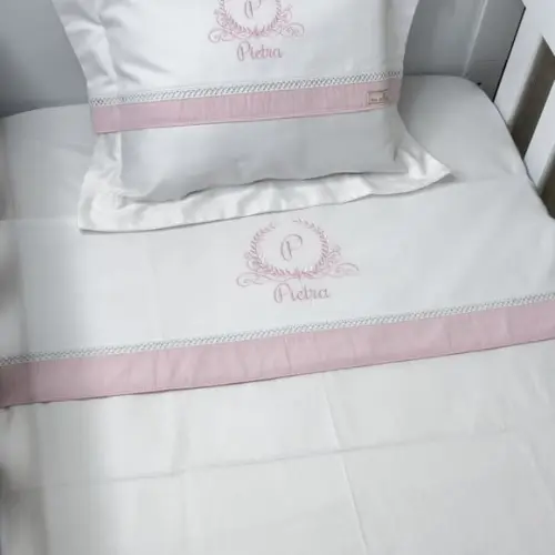 Kit Enxoval Bordado Brasão Personalizado