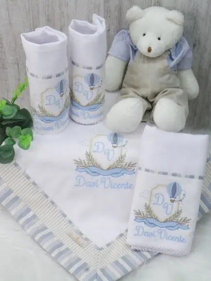 Kit Enxoval Brasão Balão Personalizado