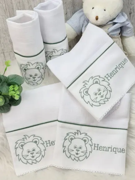 Kit Enxoval Maternidade Personalizado Bordado