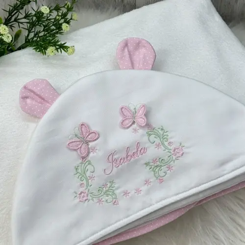 Kit Enxoval Maternidade Personalizado Menina Bordado