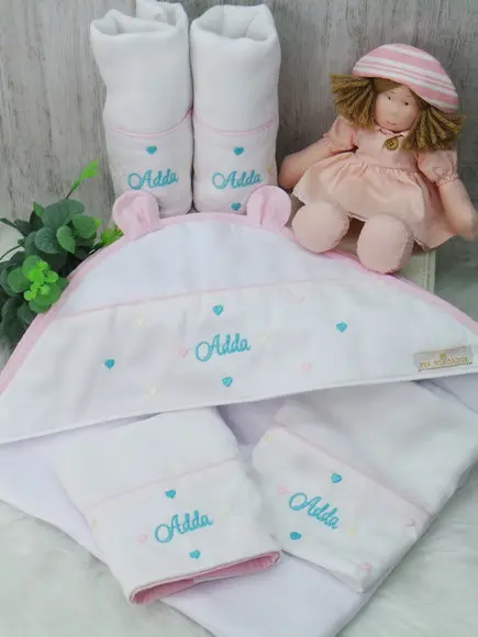 Kit Enxoval Treliça Corações