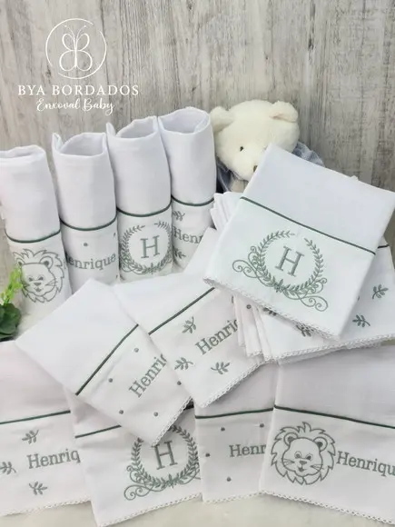 Kit Fralda Boca Bebê Personalizada