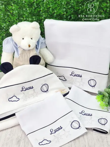 Kit Fraldas com Toalha Varalzinho Brinquedo