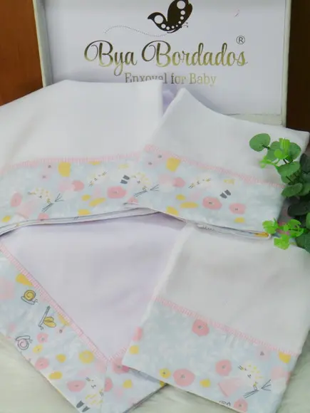 Kit Fraldas e Cueiro Bebê Incluso Nome do Bebê