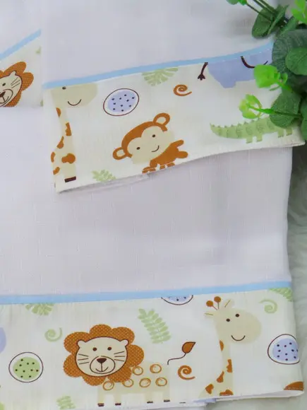 Kit Fraldas e Cueiro Safari Incluso Nome do Bebê