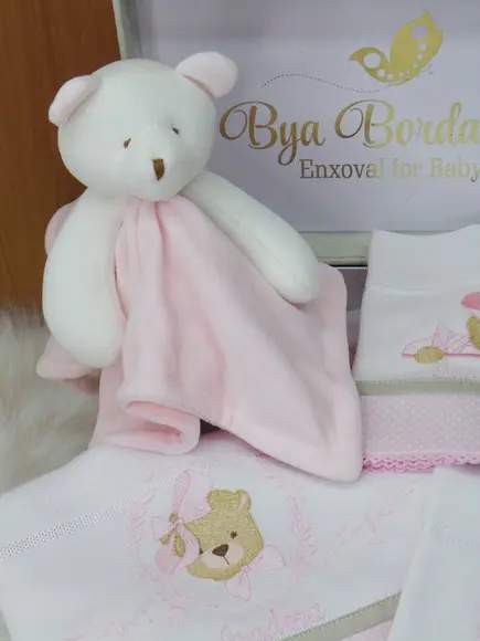 Kit Fraldas e Naninha Ursinha Personalizada