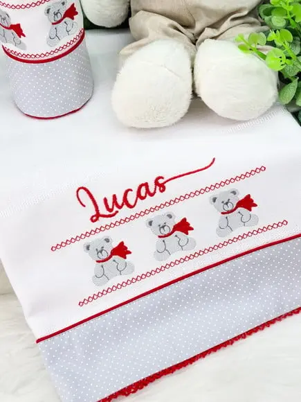 Kit Fraldas Ursinho Personalizada