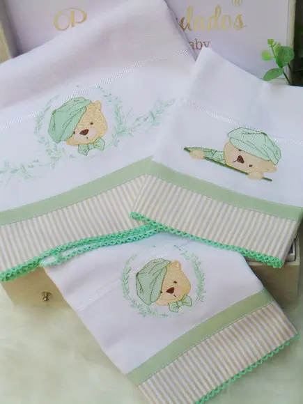 Kit Fraldas Ursinho Personalizada
