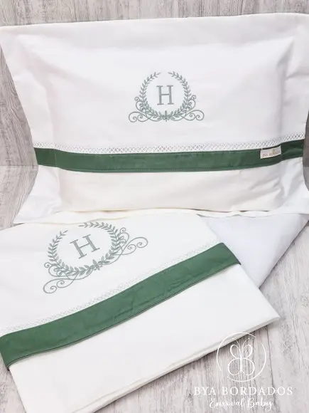 Kit Lençol Berço Brasão