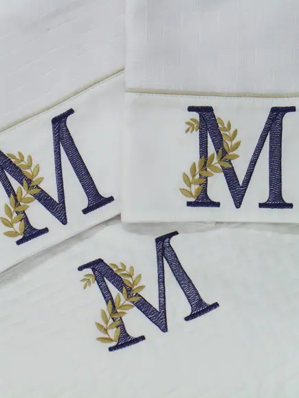 Kit Manta e Fraldas Monograma