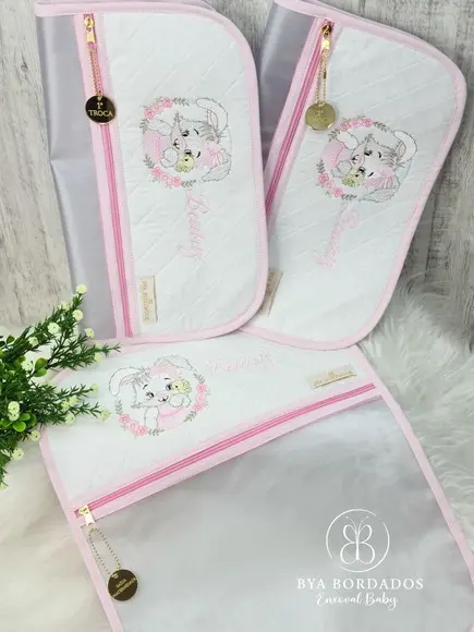 Kit Saquinho Maternidade Personalizado Coelhinha