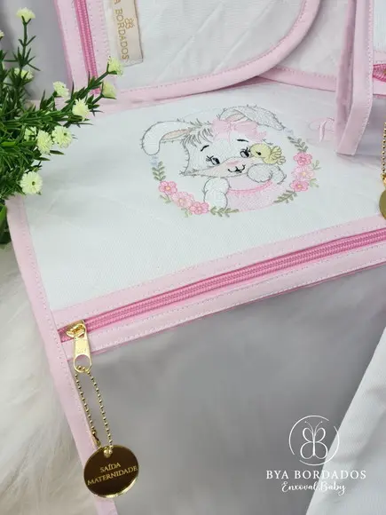Kit Saquinho Maternidade Personalizado Coelhinha