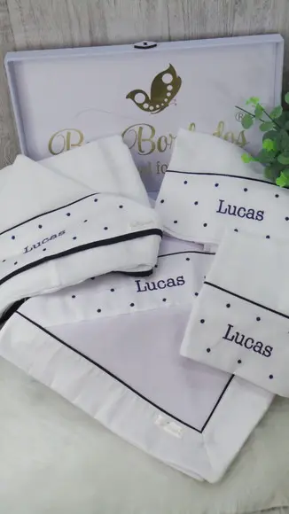 Kit Toalha Fralda Capuz e Fraldas Poá