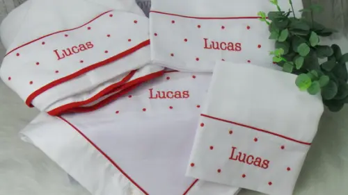 Kit Toalha Fralda Capuz e Fraldas Poá