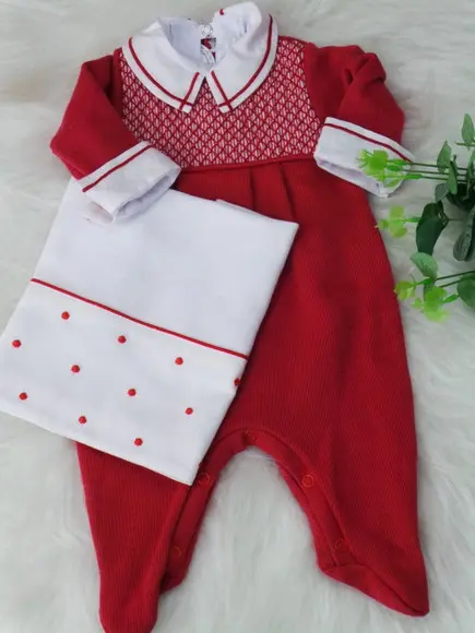 Macacão Bebê com Body Brinde Fralda de Boca Personalizada