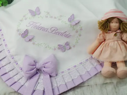 Manta Bebê Em Piquet Personalizada