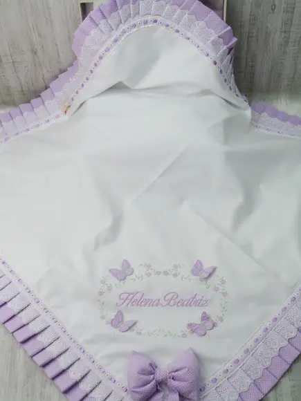 Manta Bebê Em Piquet Personalizada
