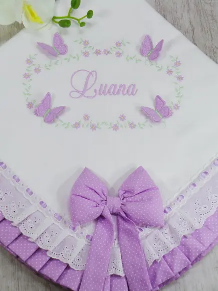 Manta Bebê Em Piquet Personalizada