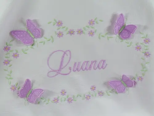 Manta Bebê Em Piquet Personalizada