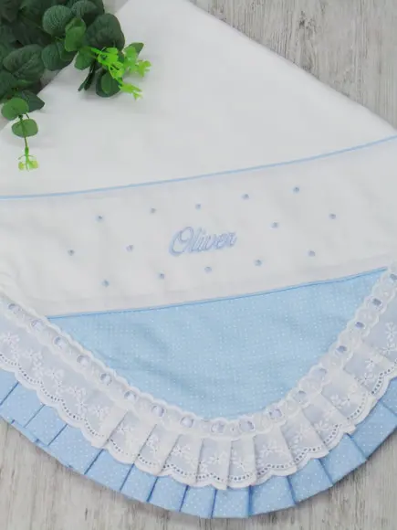 Manta Bebê Personalizada Poá