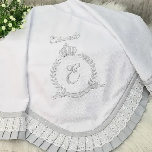 Manta Luxo Bebê Personalizada