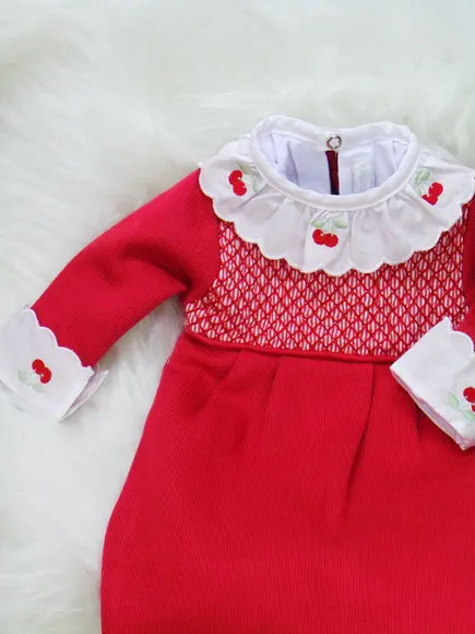 Saída Maternidade Bebê Cerejinha Vermelho