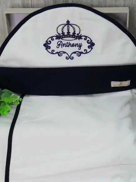 Toalha Capuz Personalizada Coroa